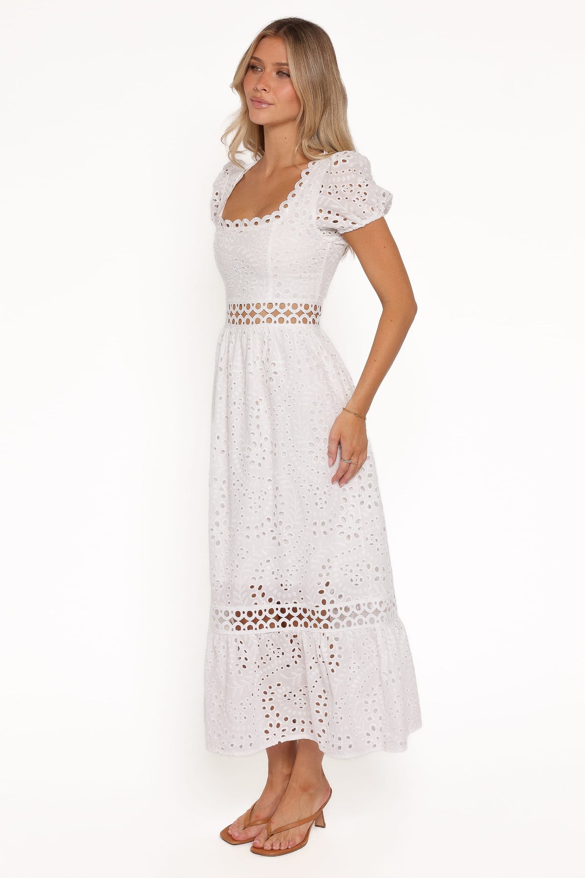 Melania Midi Dress in White – view 4 of 7
