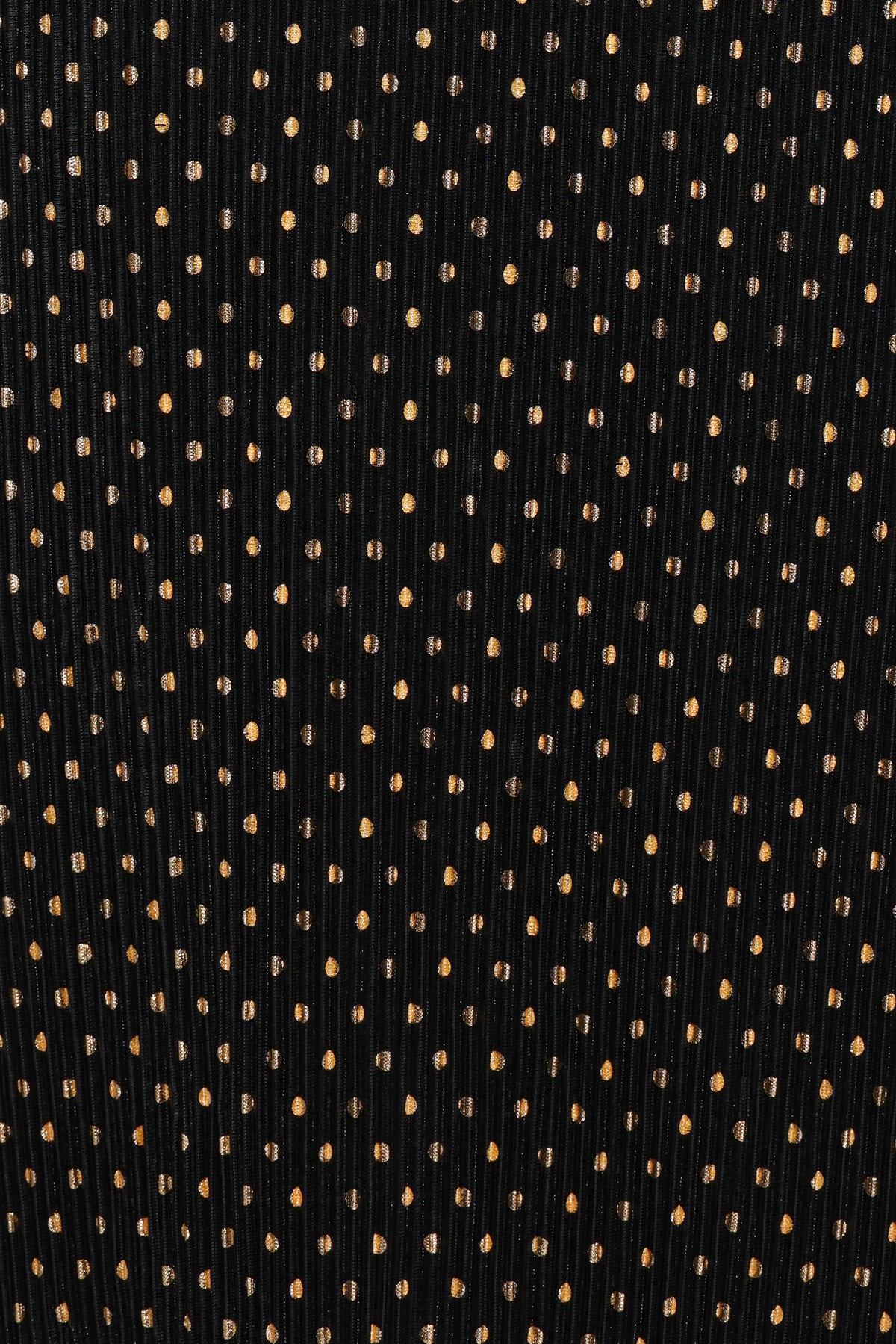 Melody Plisse Halter Maxi Dress in Black/Gold Polka Dot – view 6 of 7