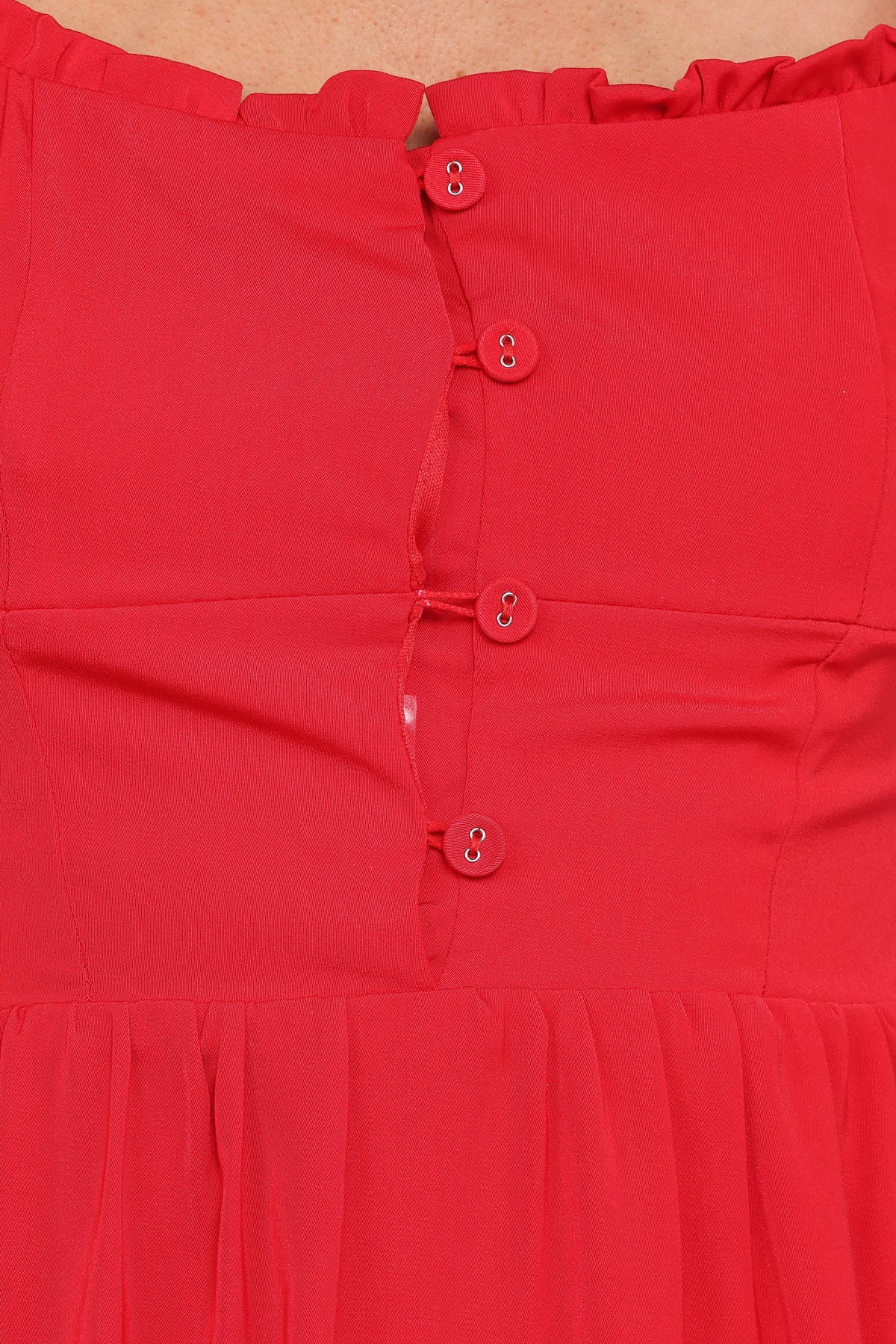 Melrose Midi Dress in Red – view 6 of 6