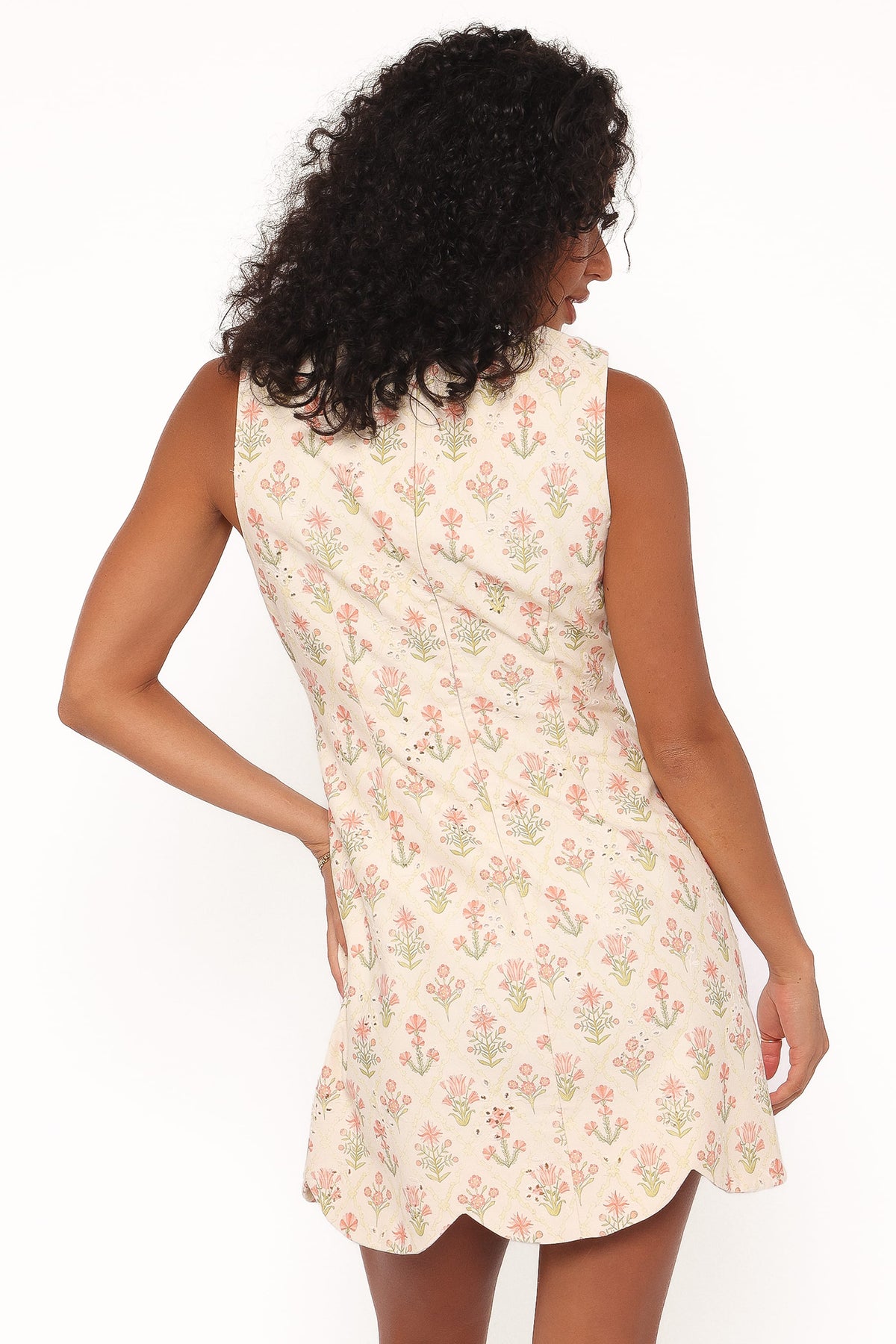 Memphis Mini Dress in Coral Floral – view 4 of 7