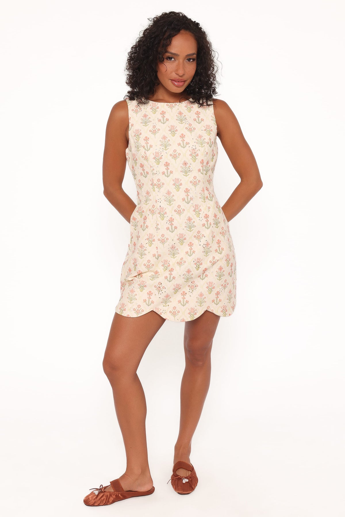 Memphis Mini Dress in Coral Floral – view 5 of 7