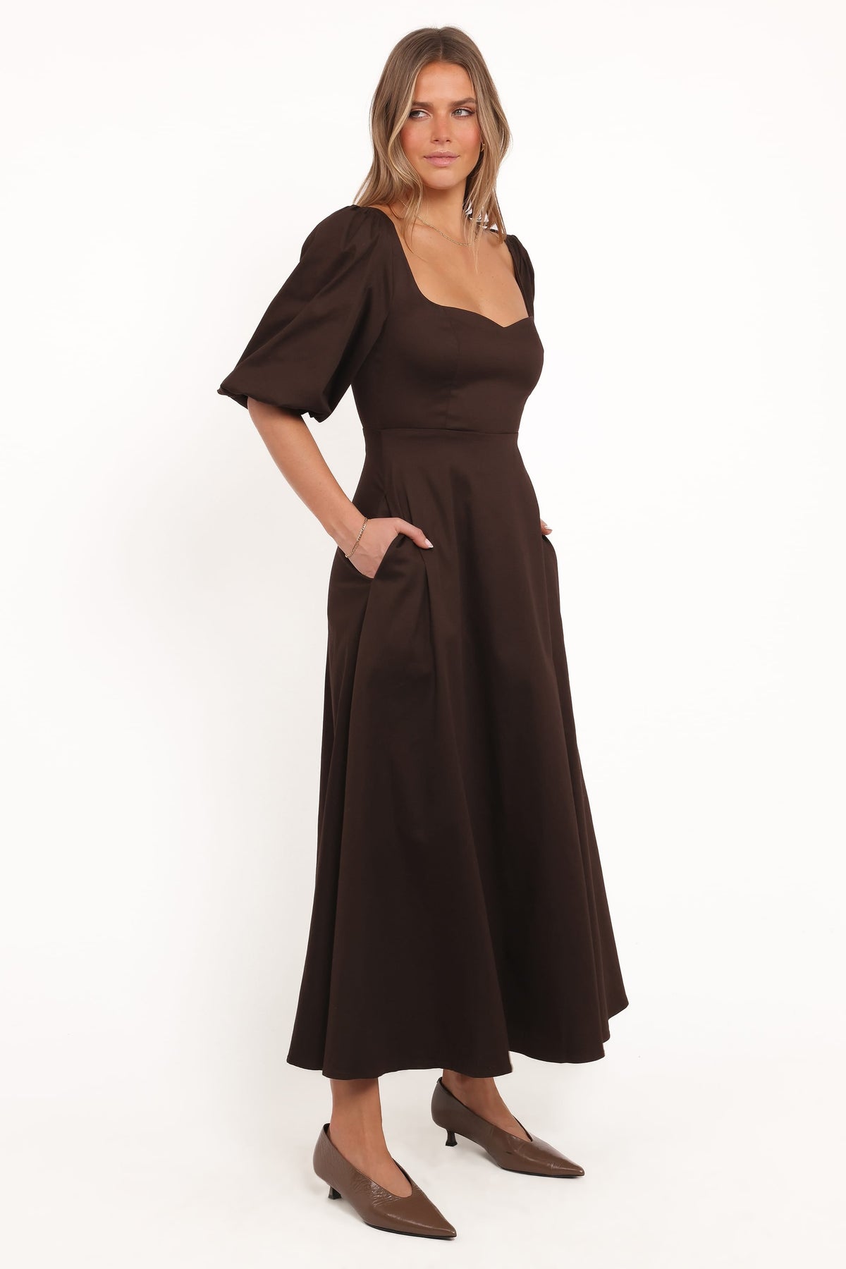 Merlena Maxi Dress in Chocolate – view 4 of 5