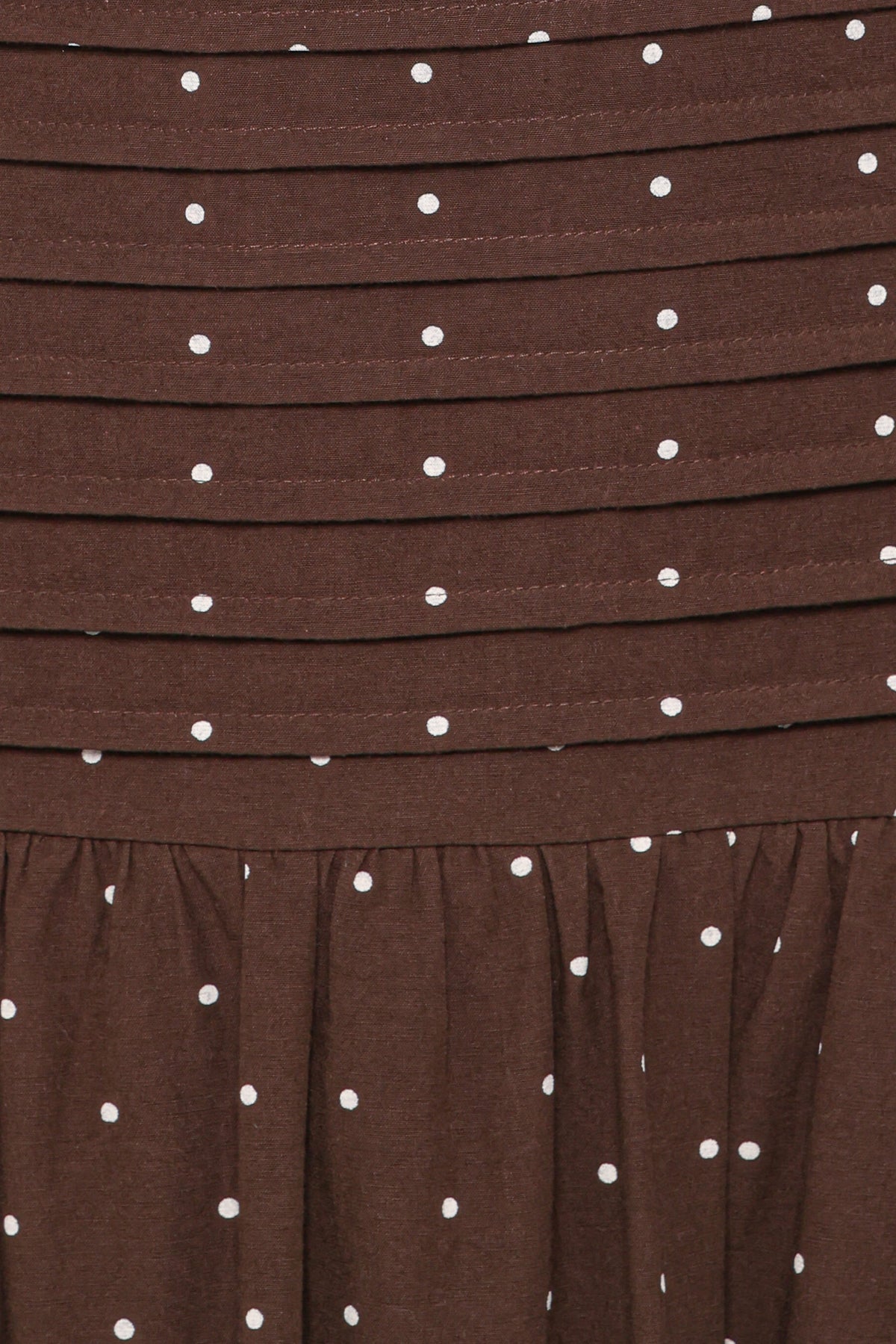 Mischa Maxi Dress in Brown Polka Dot – view 5 of 5