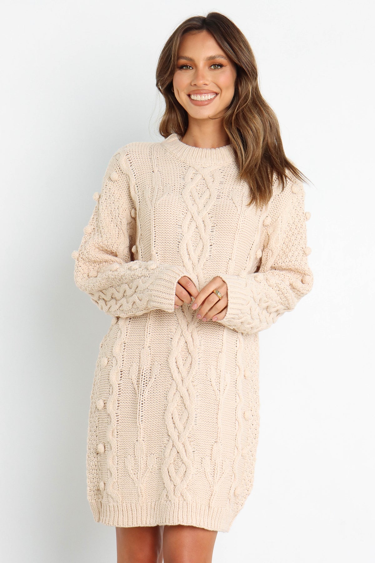Mona Dress in Cream – view 3 of 13