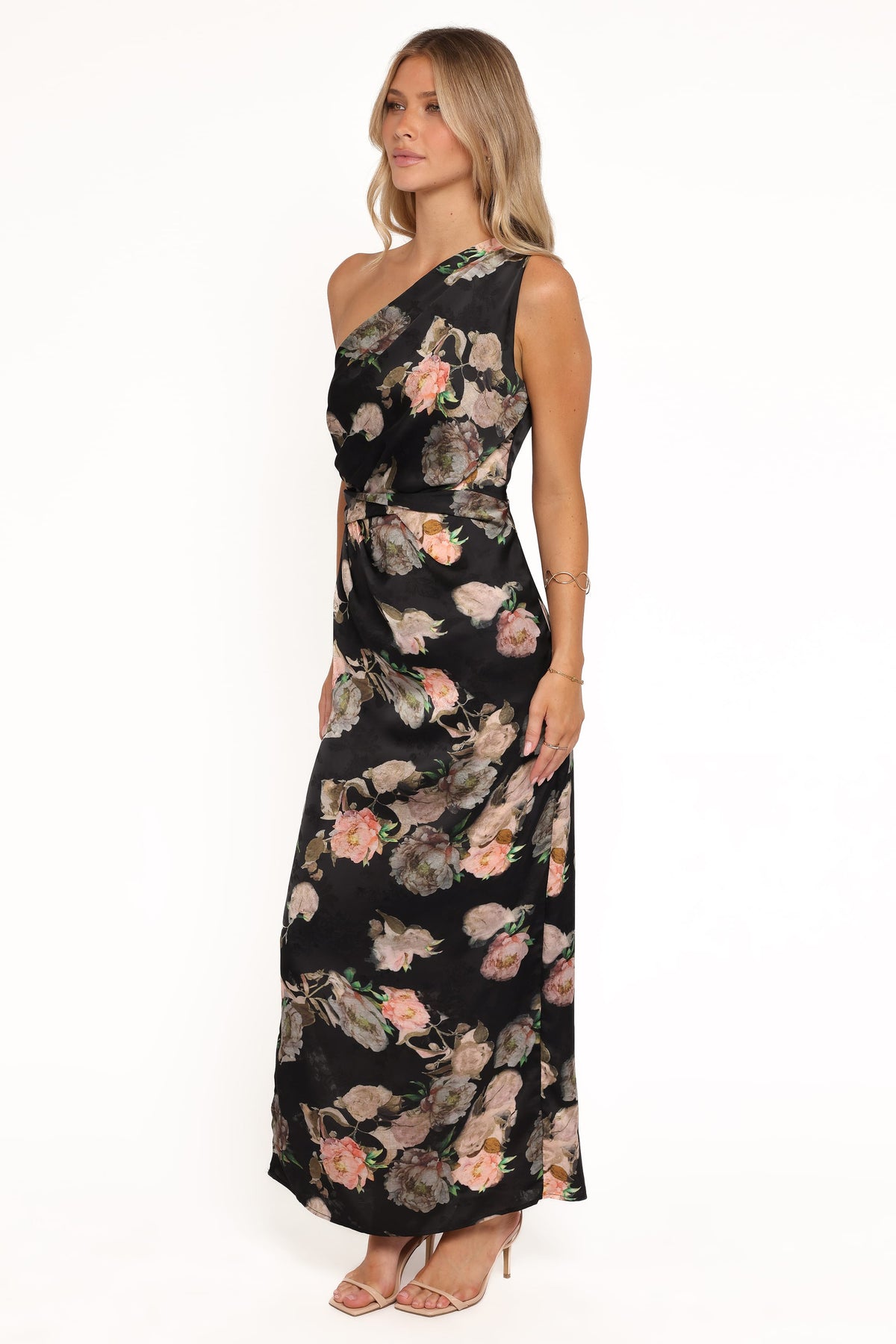 Nadia One Shoulder Maxi Dress in Blurred Floral – view 3 of 6