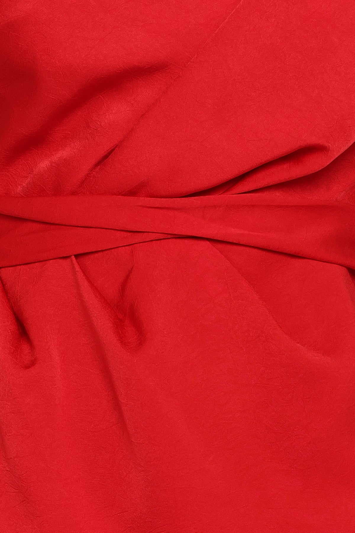 Nadia One Shoulder Maxi Dress in Red Jacquard Satin – view 7 of 7