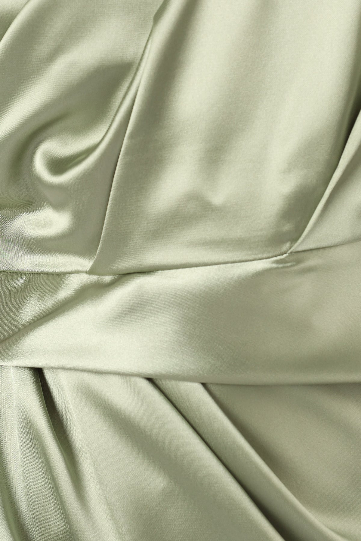 Nadia One Shoulder Maxi Dress in Sage – view 9 of 9