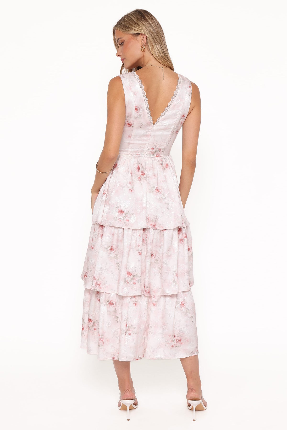 Natarsha Maxi Dress in White Pink Floral – view 4 of 6