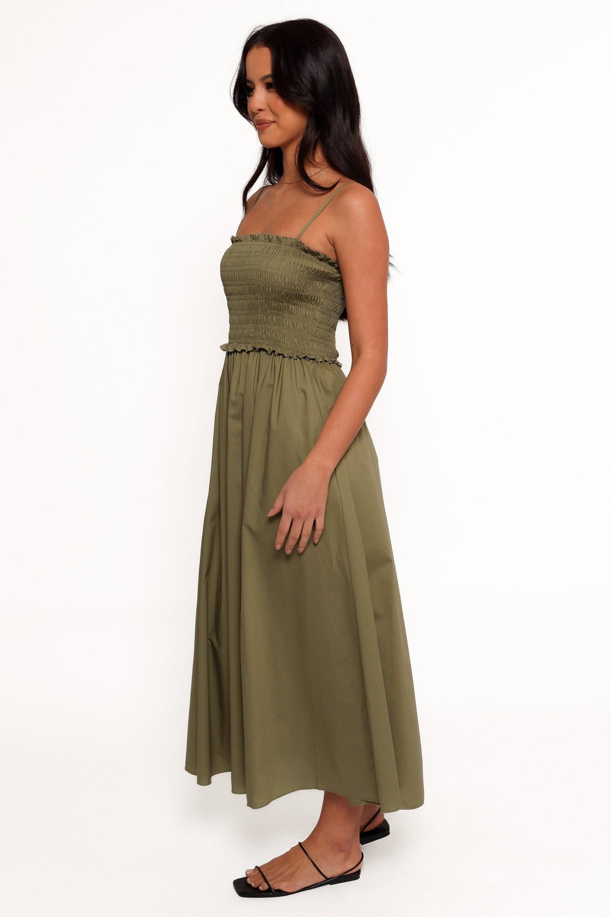 Nigella Maxi Dress in Olive Green – view 6 of 11