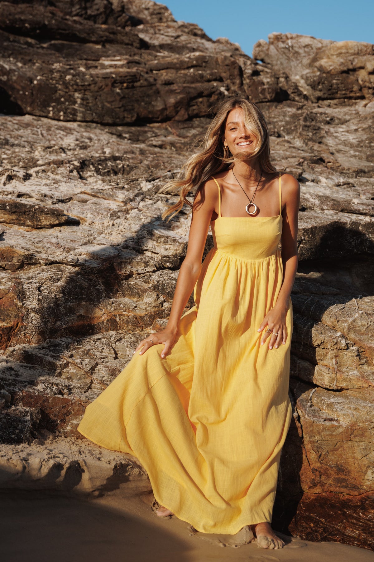 Odessa Maxi Dress in Mango – view 1 of 7