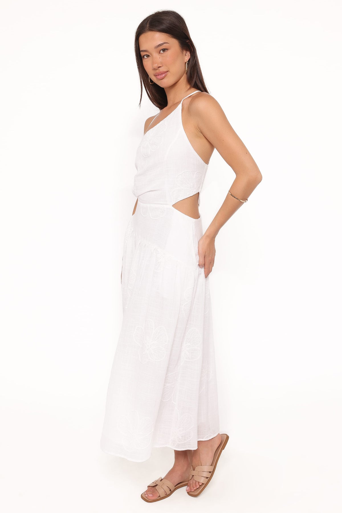 Olivea Midi Dress in White – view 3 of 6