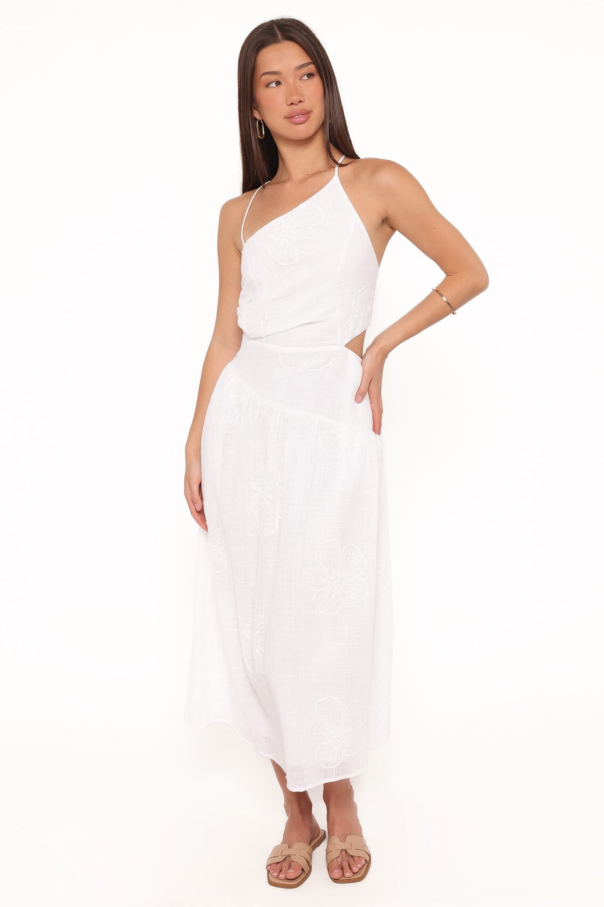 Olivea Midi Dress in White – view 1 of 6