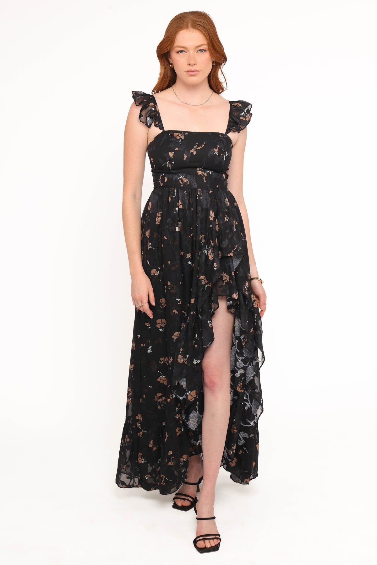 Orielle Maxi Dress in Black/Beige Floral – view 1 of 6