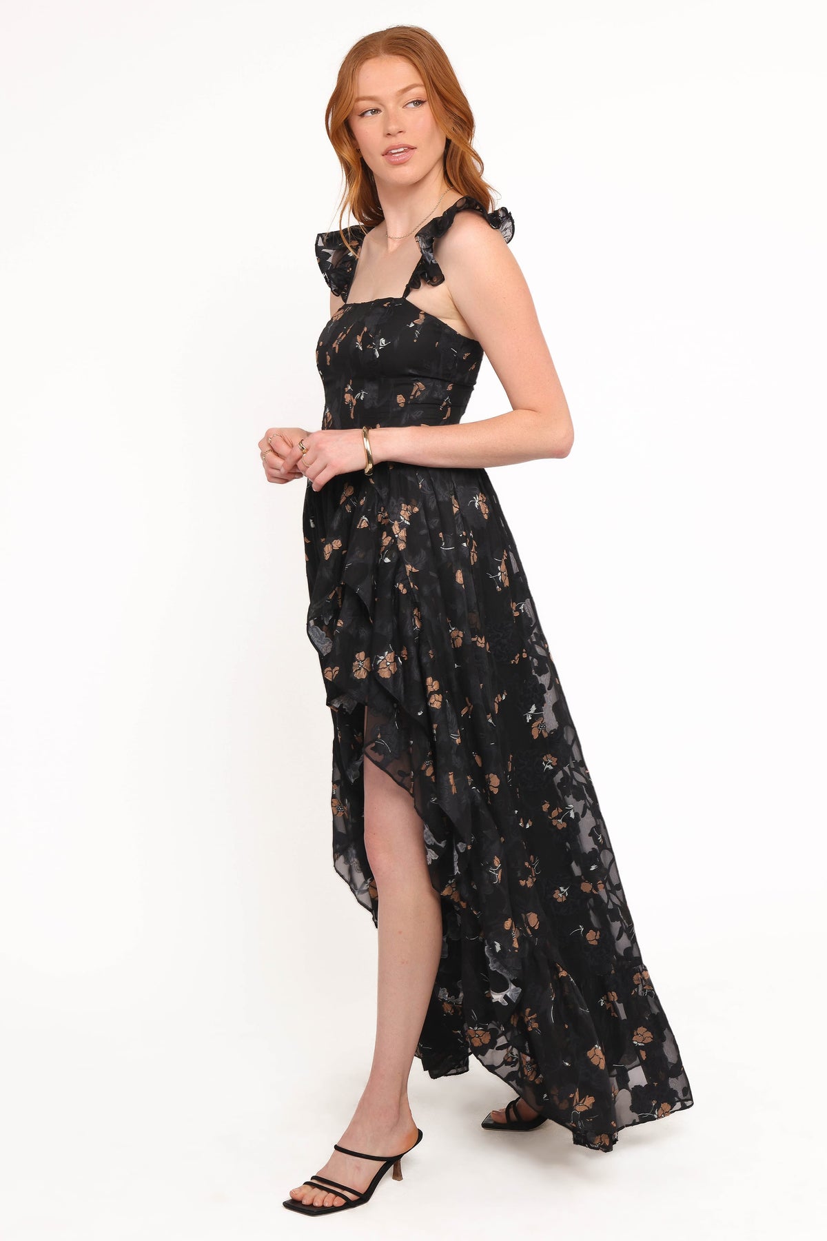 Orielle Maxi Dress in Black/Beige Floral – view 3 of 6