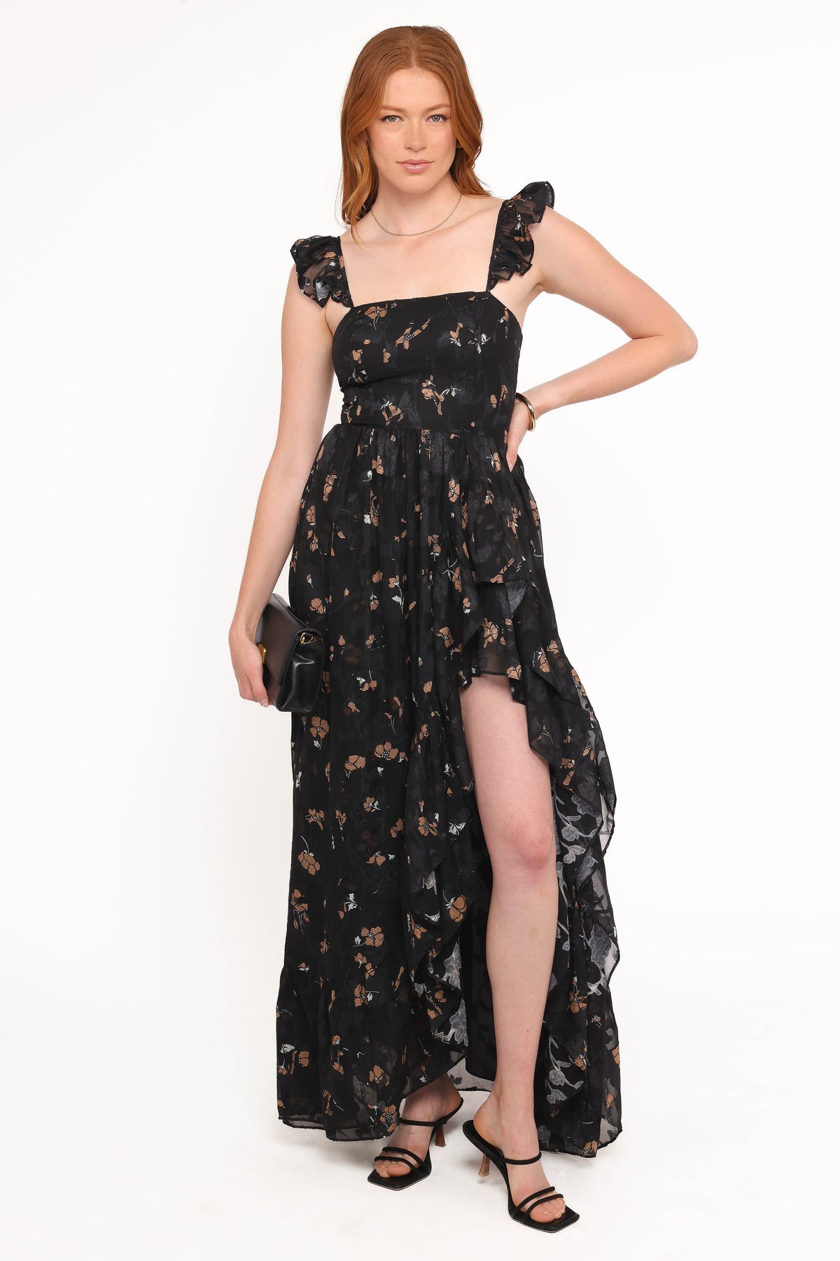 Orielle Maxi Dress in Black/Beige Floral – view 5 of 6