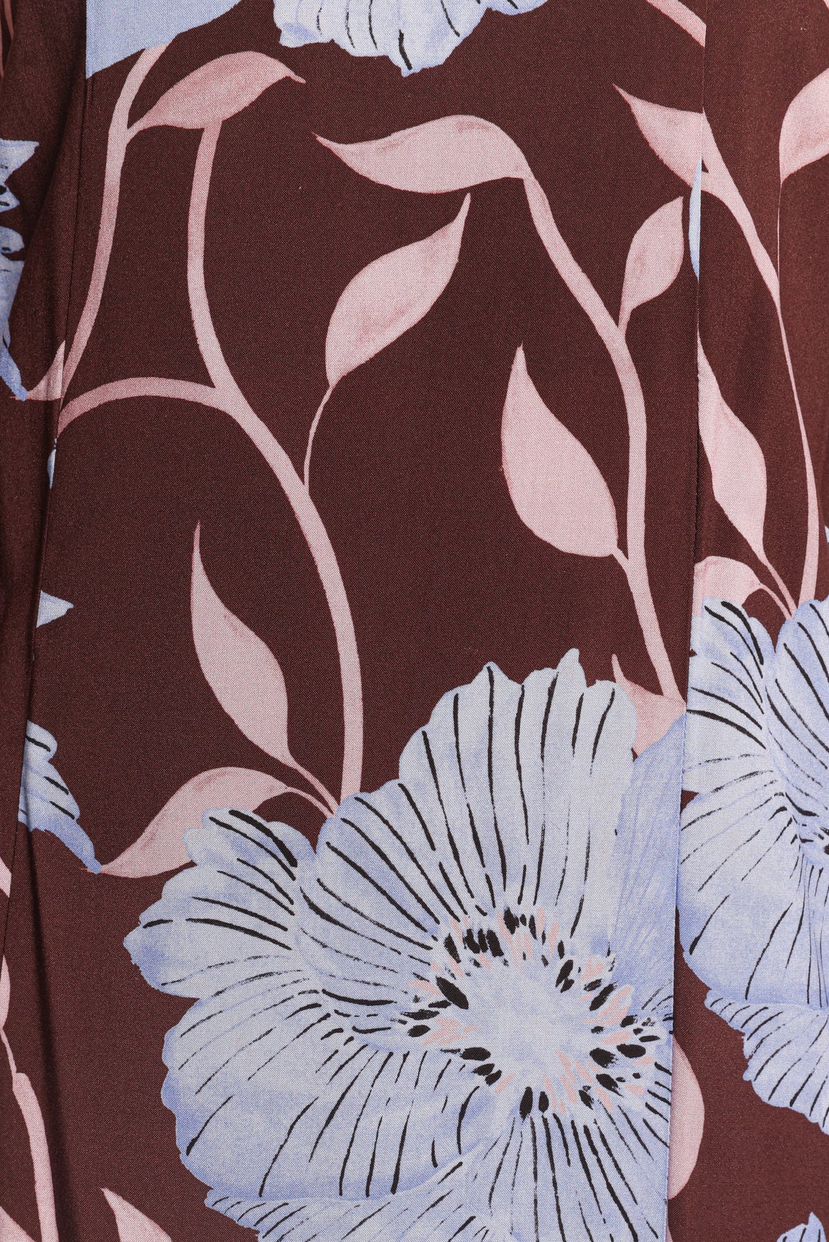 Ottavia Strapless Maxi Dress in Blue Poppies – view 8 of 9