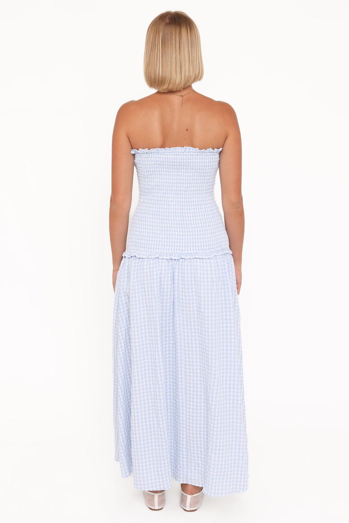 Parkway Maxi Dress in Blue Gingham – view 5 of 8