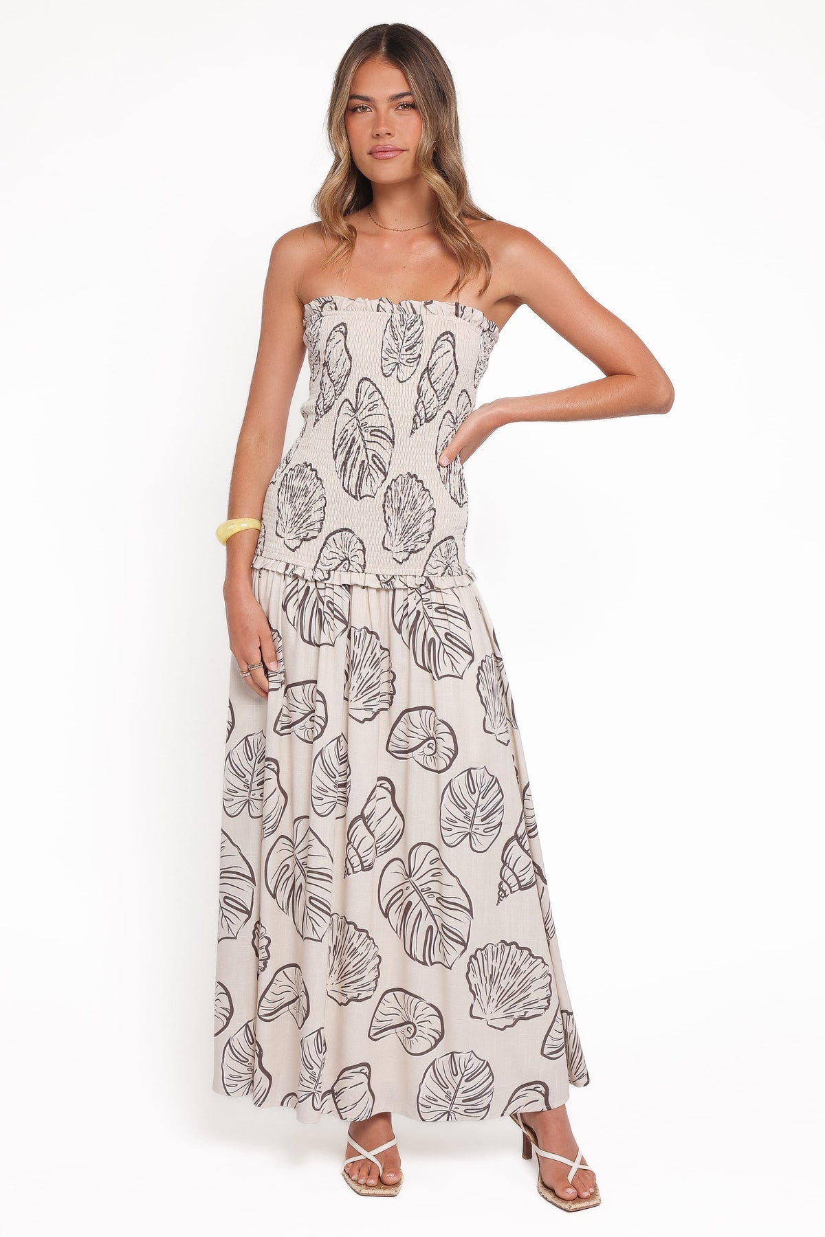 Parkway Maxi Dress in Cream Shells – view 2 of 7