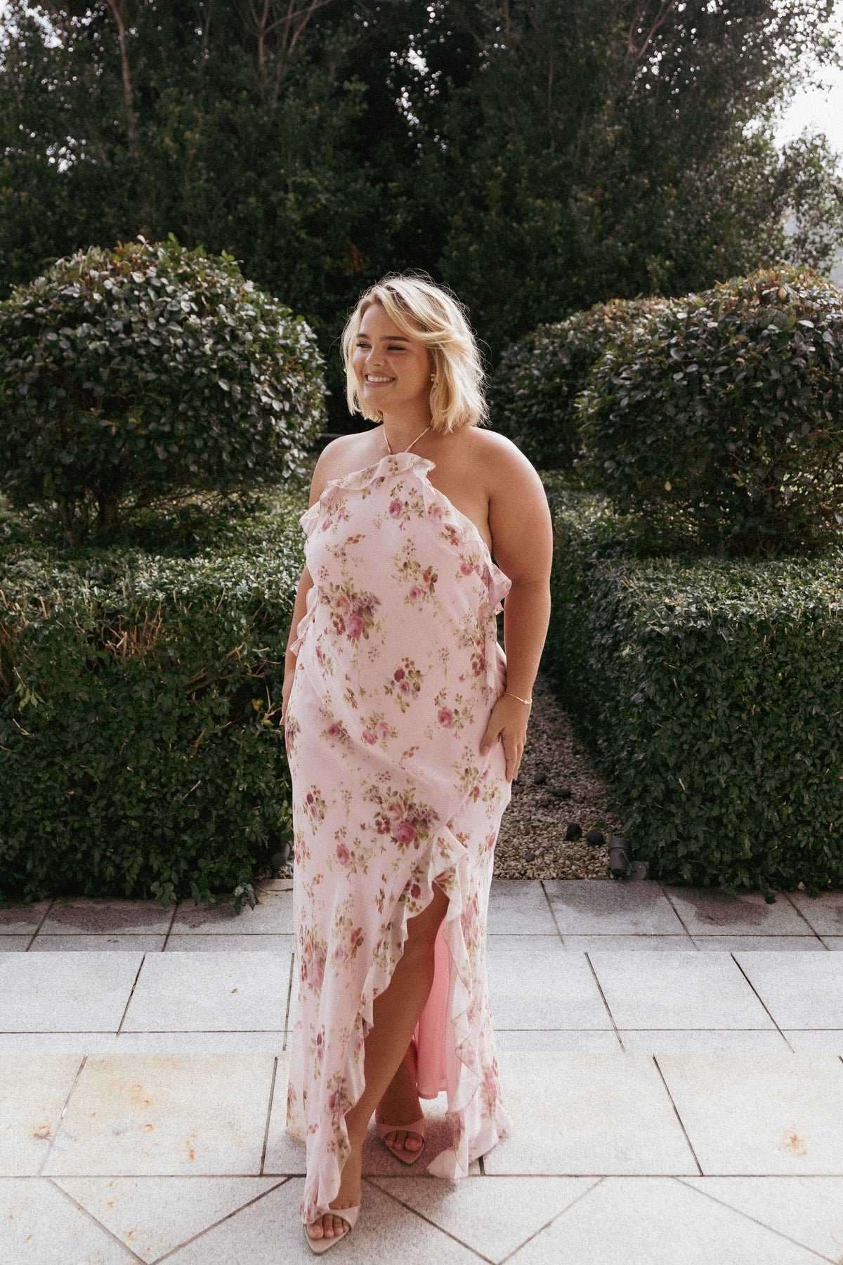 Patricia Maxi Dress in Pale Pink Floral – view 8 of 8