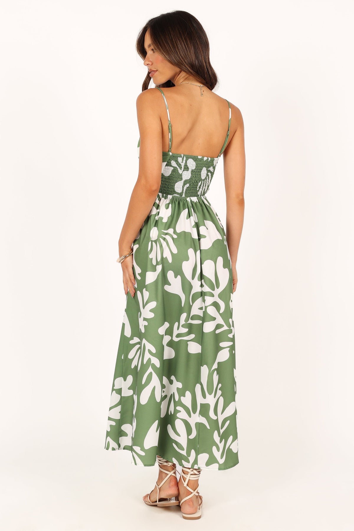 Payton Midi Dress in Khaki – view 5 of 8