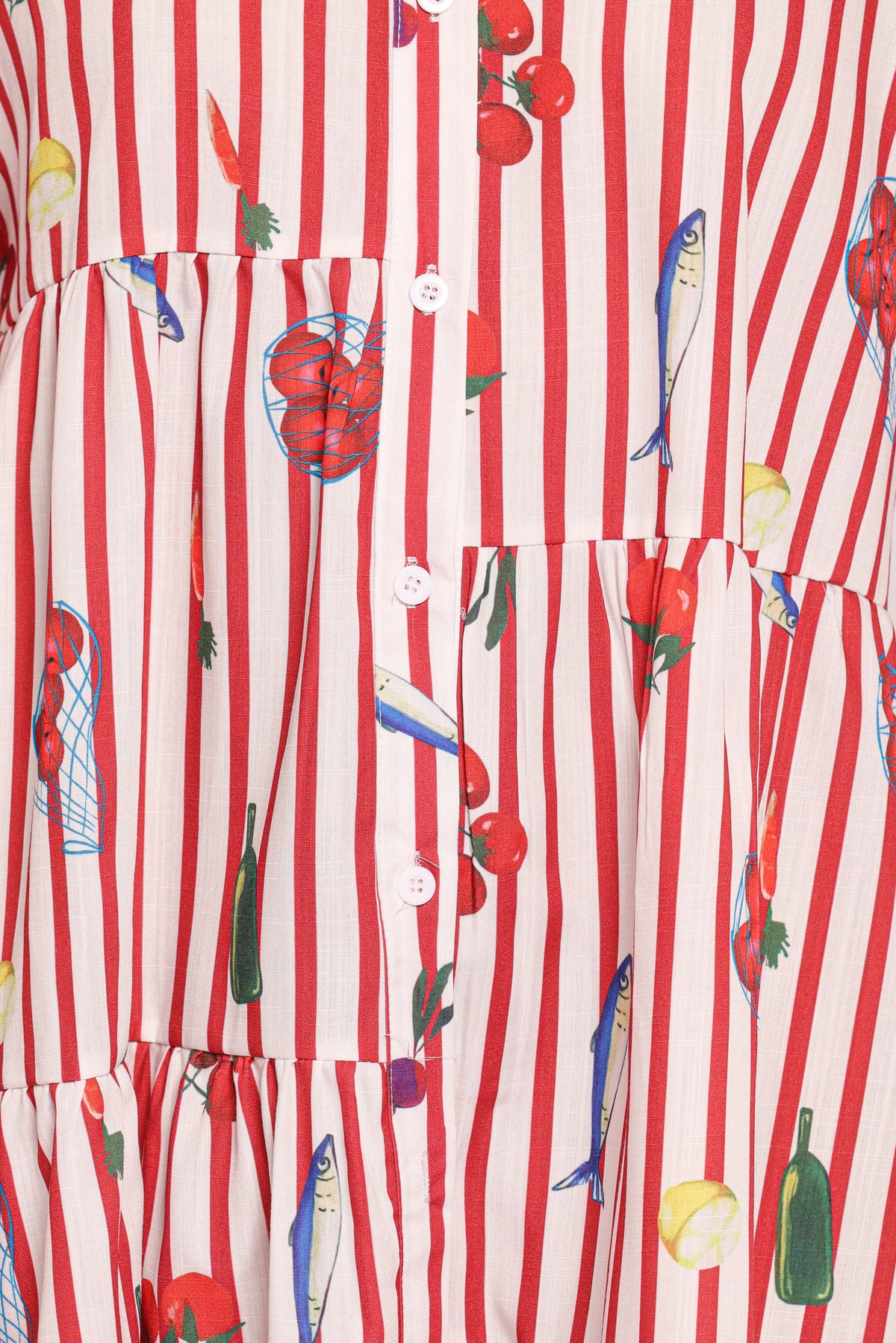 Peachy Mini Dress in Red Picnic Stripe – view 7 of 8