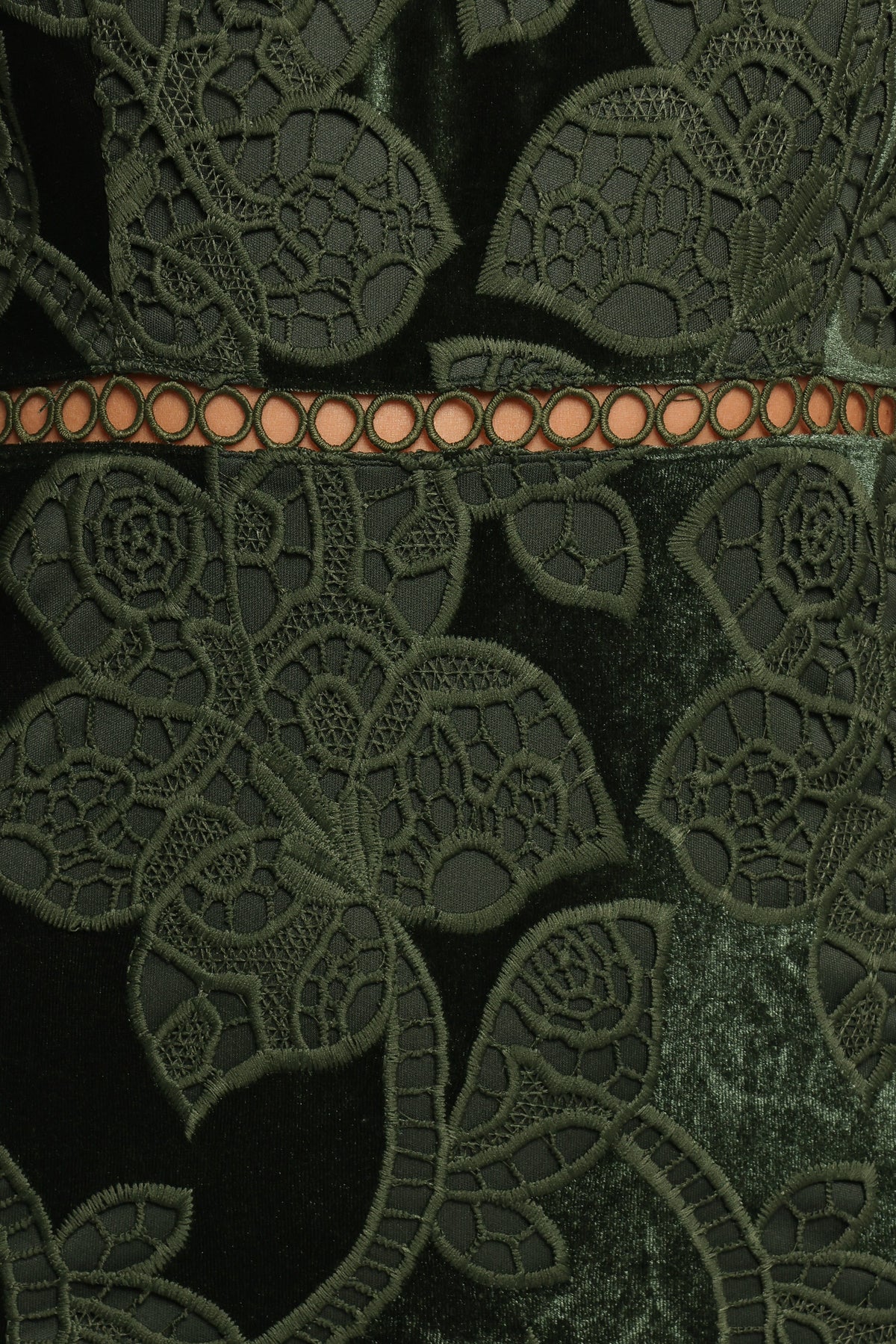 Pierre Long Sleeve Maxi Dress in Deep Velvet Green – view 7 of 7