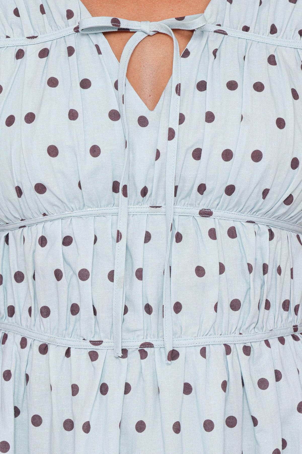 Pipper Mini Dress in Blue Polka Dot – view 8 of 9