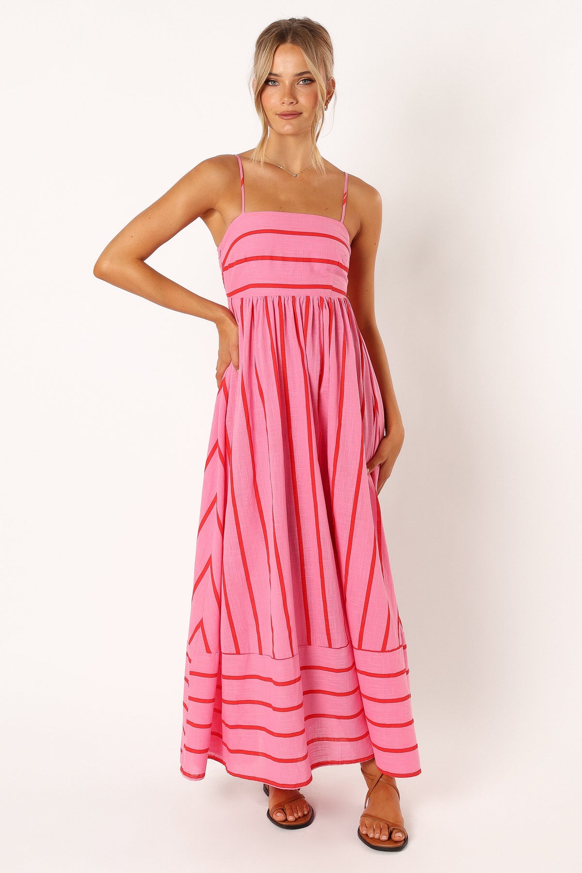Pixie Maxi Dress in Pink Red – view 2 of 8