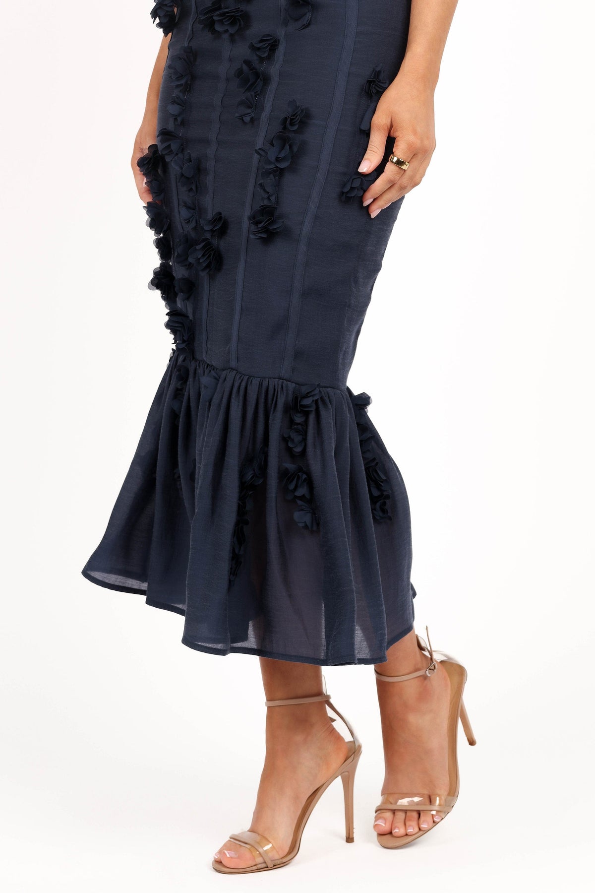 Posedly Midi Dress in Navy – view 9 of 10