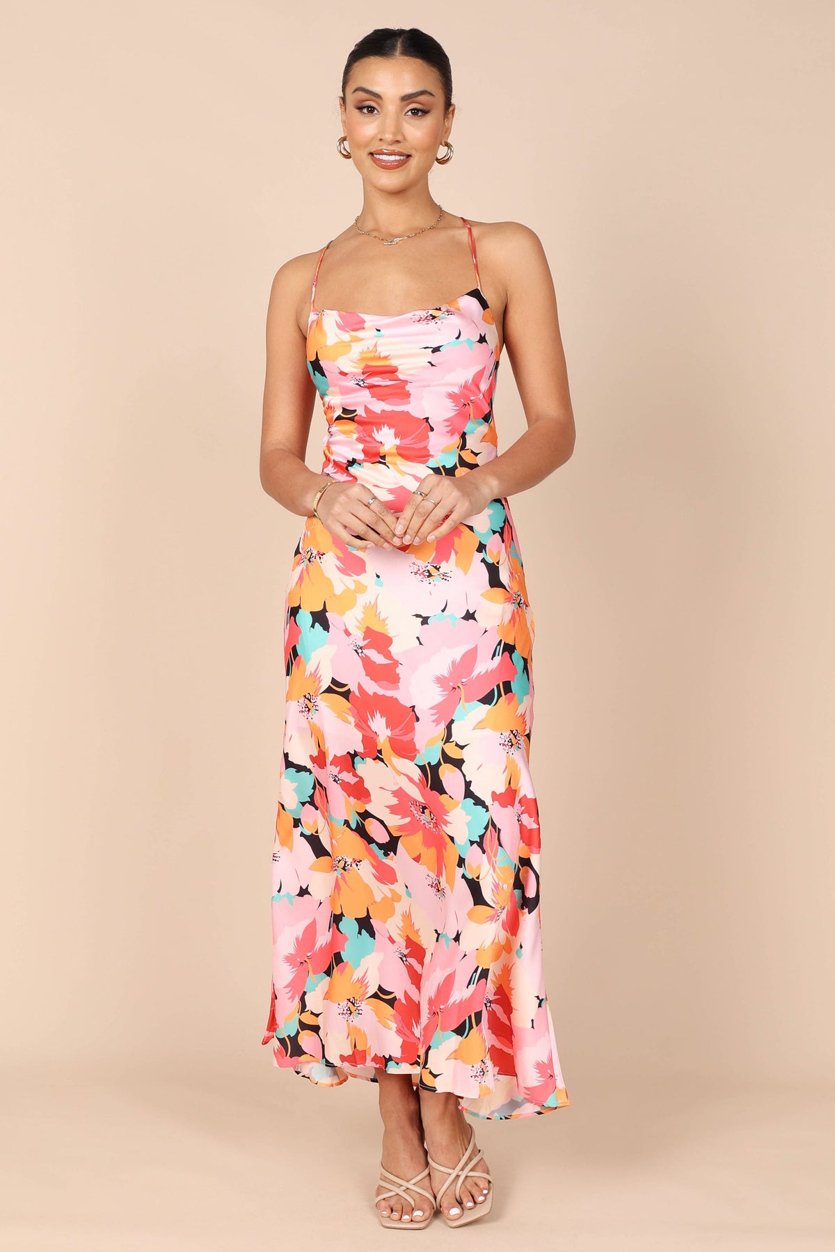 Posse Midi Slip Dress in Pink Floral – view 8 of 9