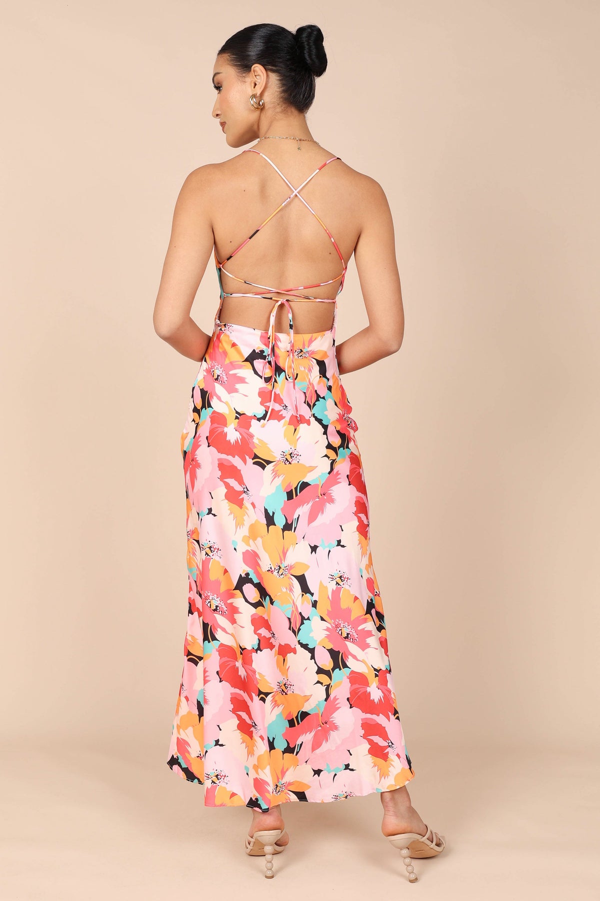 Posse Midi Slip Dress in Pink Floral – view 9 of 9