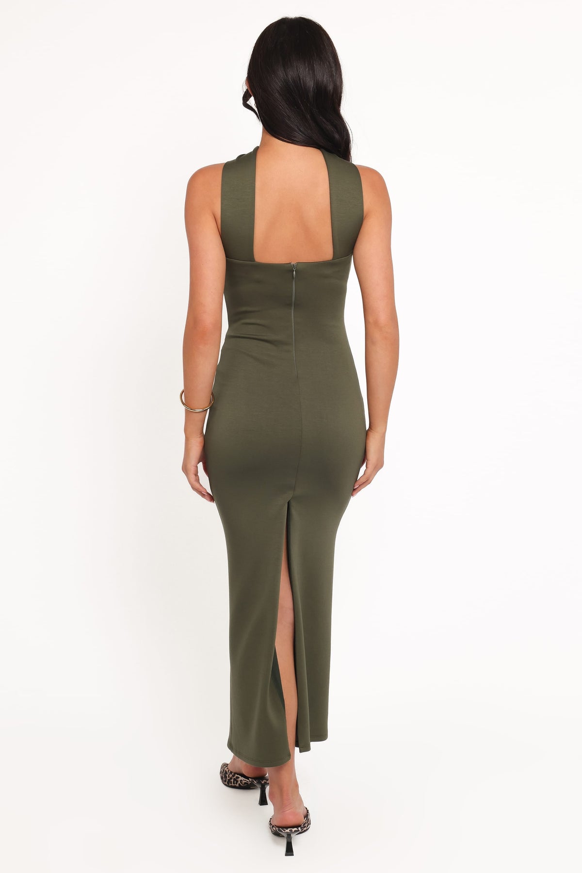 Regan Midi Dress in Olive – view 4 of 6