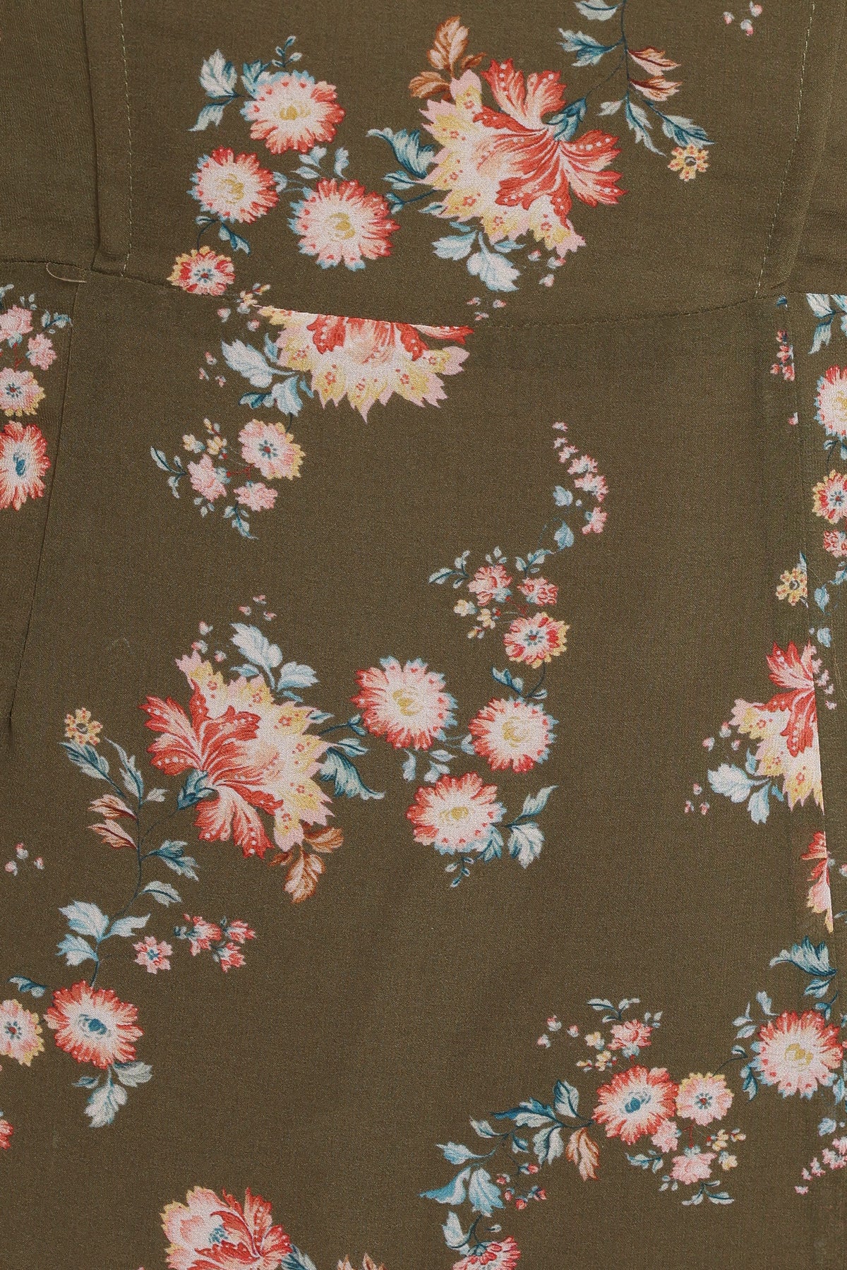 Renita Maxi Dress in Olive Floral – view 7 of 8