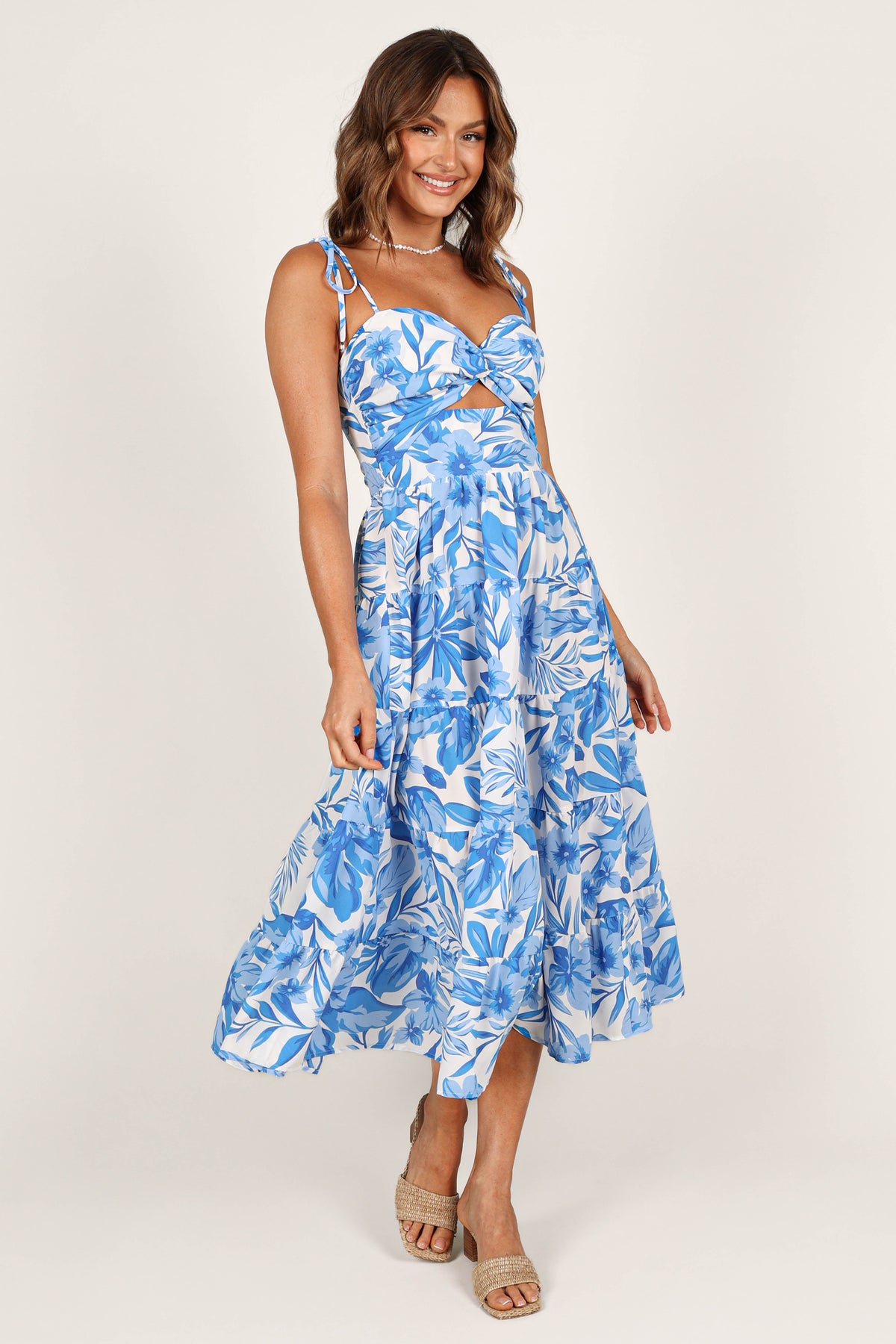 Rose Midi Dress in Blue/White – view 6 of 6