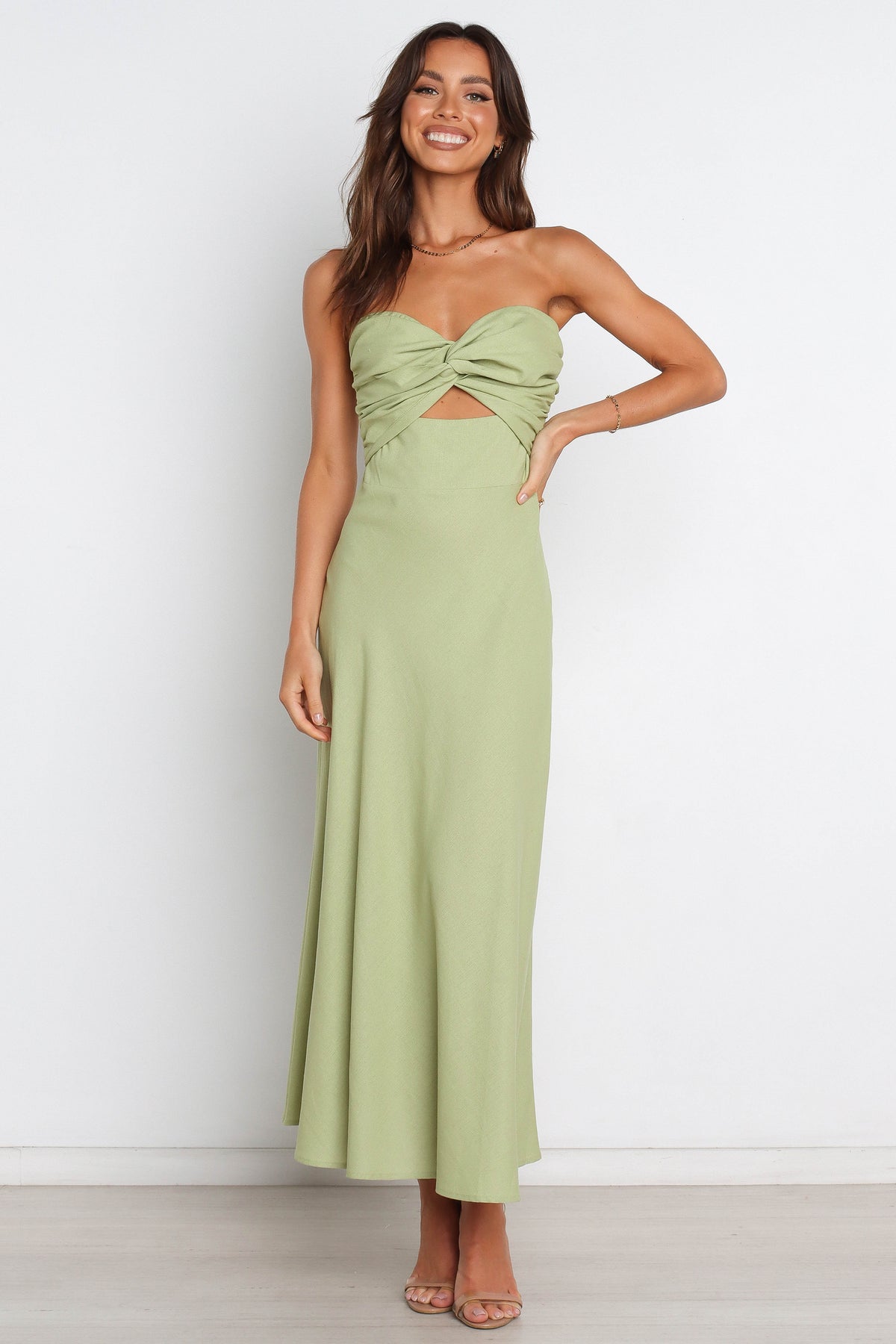 Rosetta Dress in Olive – view 2 of 13