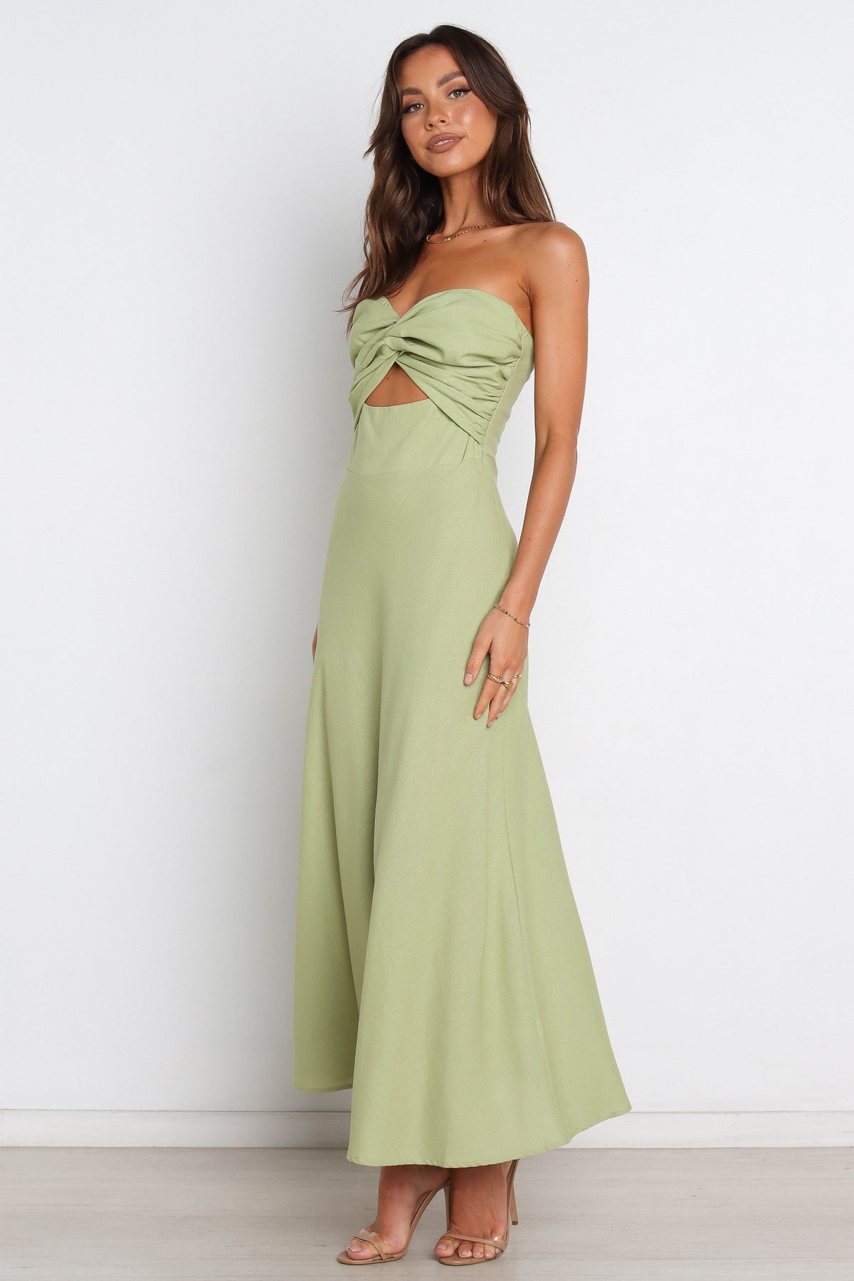 Rosetta Dress in Olive – view 11 of 13
