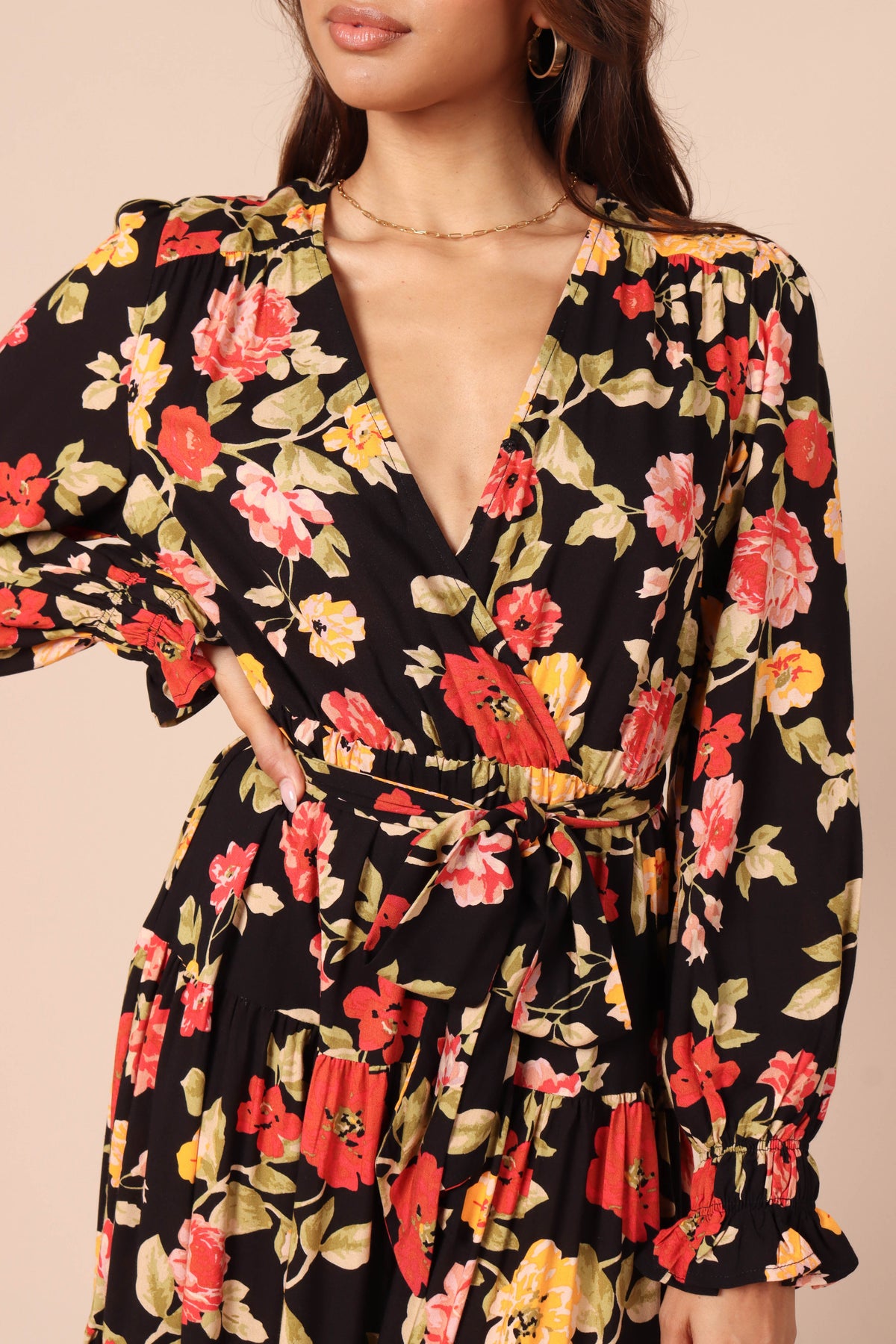 Ruana Maxi Dress in Black Floral – view 5 of 8
