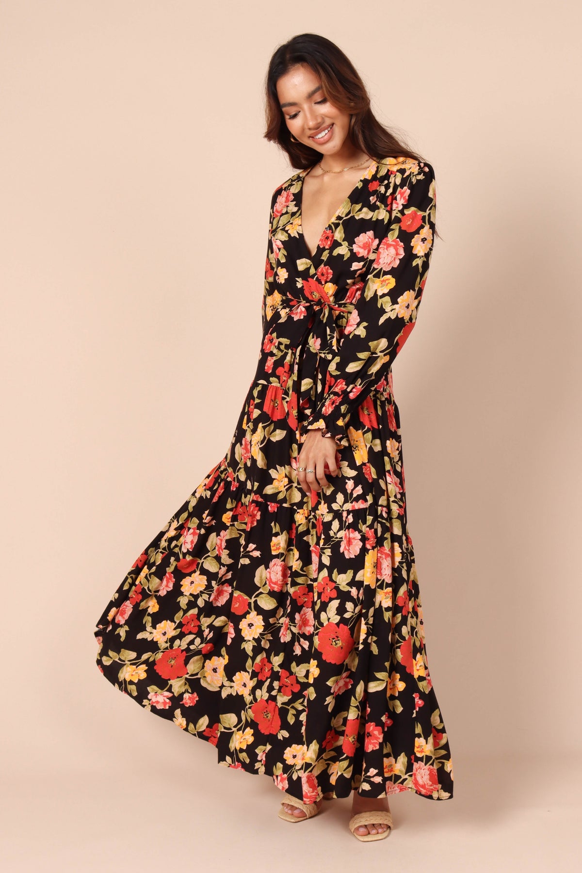Ruana Maxi Dress in Black Floral – view 8 of 8
