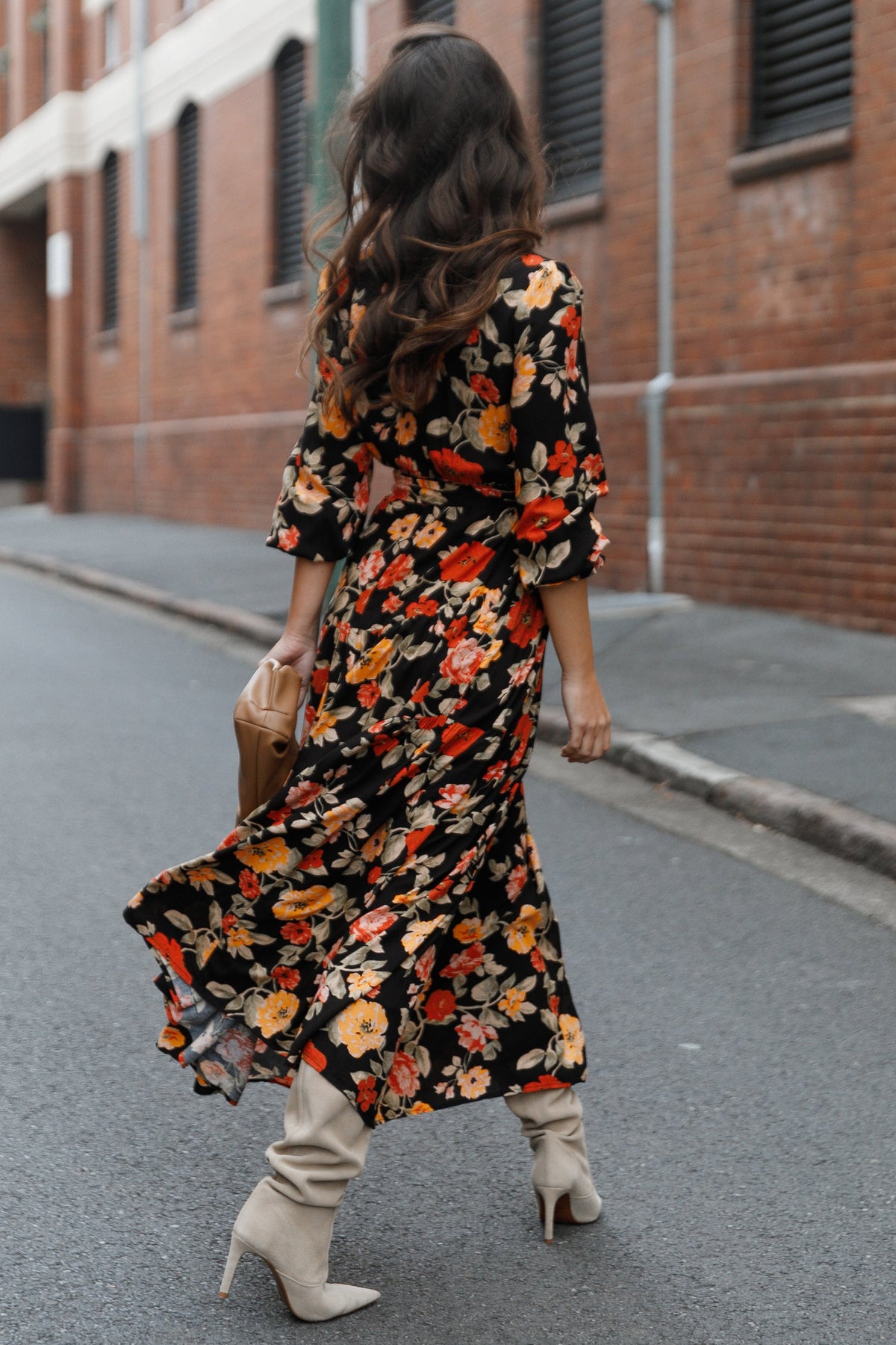 Ruana Maxi Dress in Black Floral – view 1 of 8
