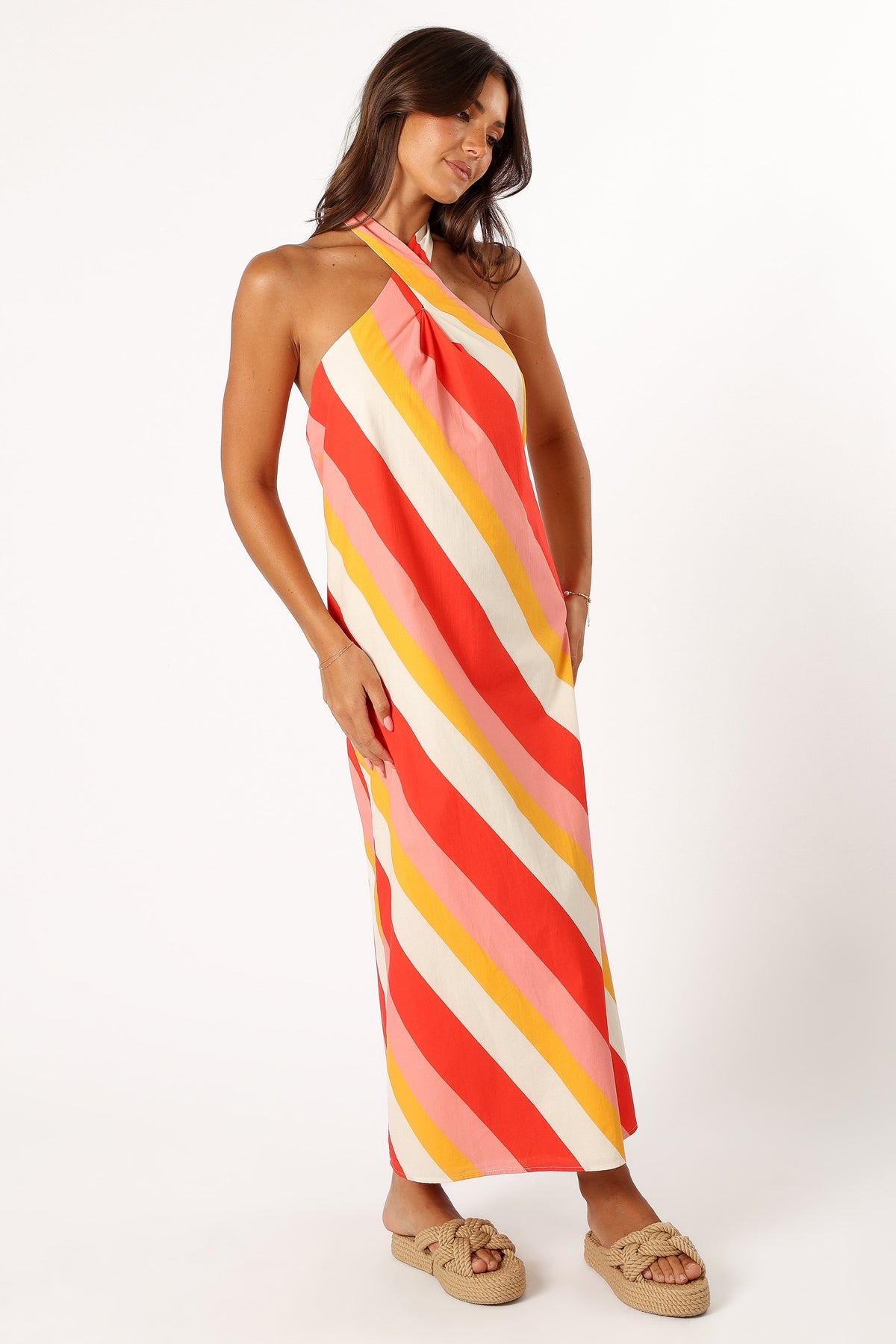 Sabbia Maxi Dress in Pink Stripe – view 6 of 9