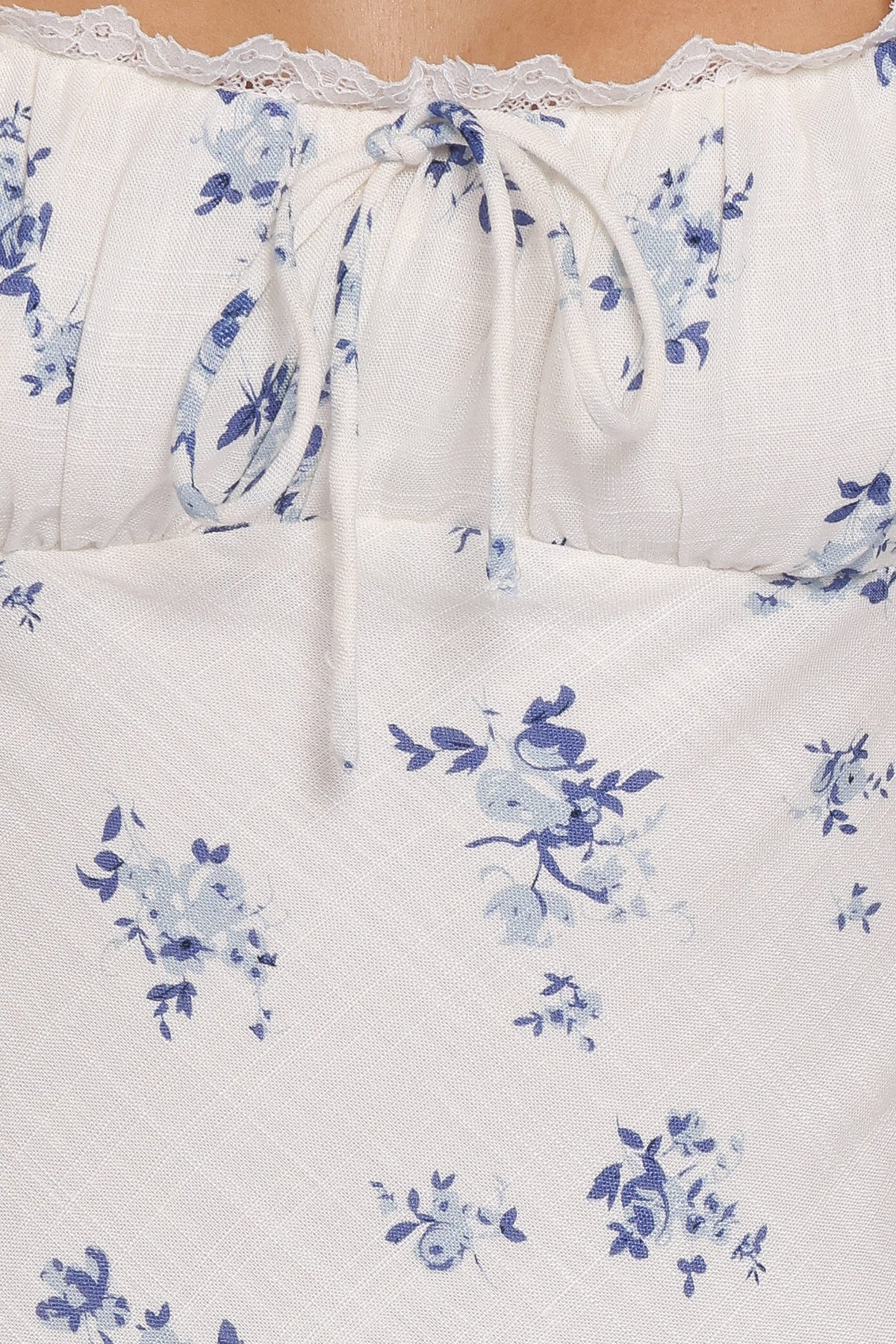 Sakara Maxi Dress in Blue Floral – view 8 of 9