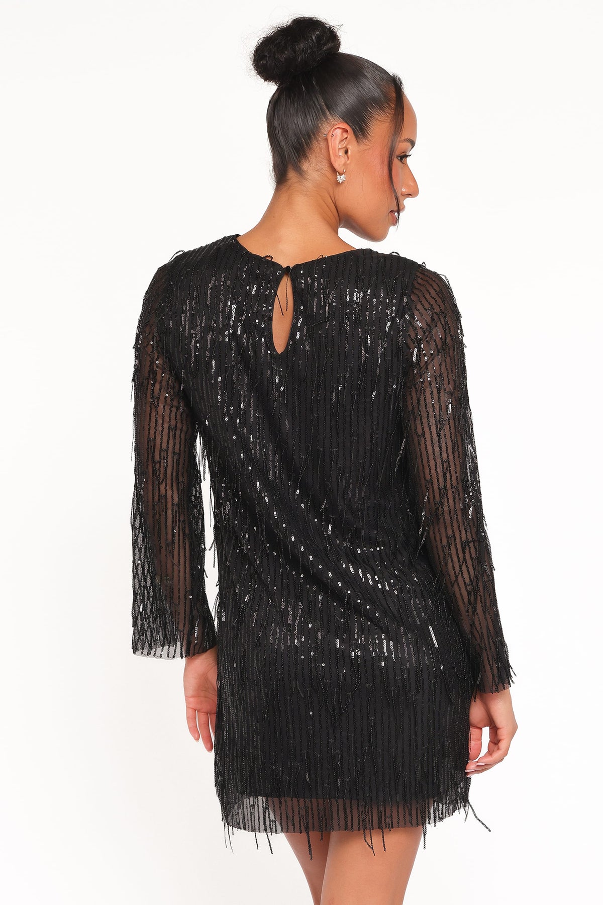 Serena Sequin Mini Dress in Black – view 5 of 8