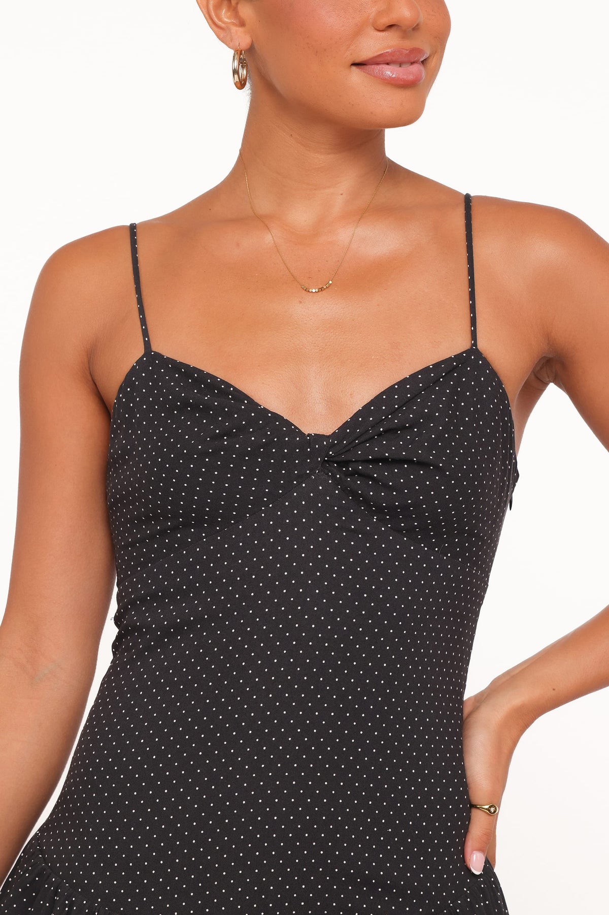 Shanice Maxi Dress in Black Polka Dot – view 2 of 6