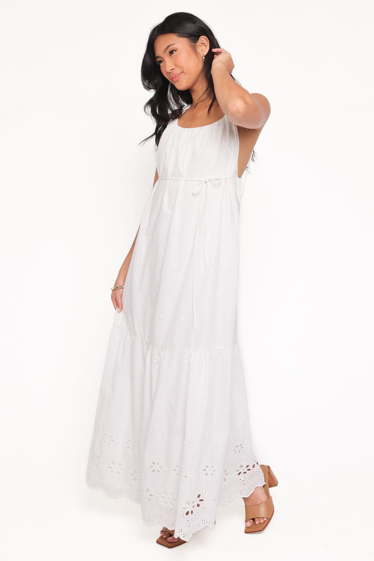 Sharlice Maxi Dress in White – view 3 of 6