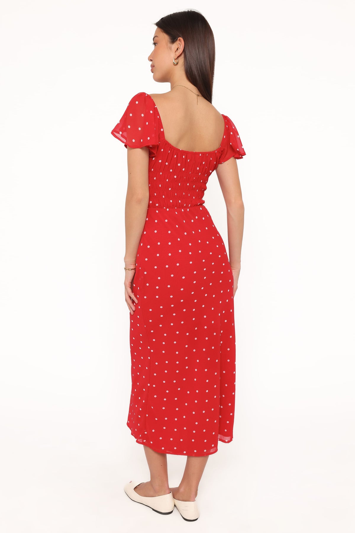 Sherrie Maxi Dress in Red Polka Dot – view 4 of 6