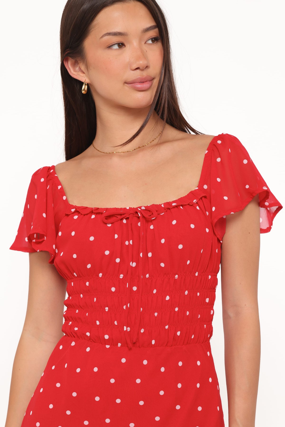 Sherrie Maxi Dress in Red Polka Dot – view 2 of 6