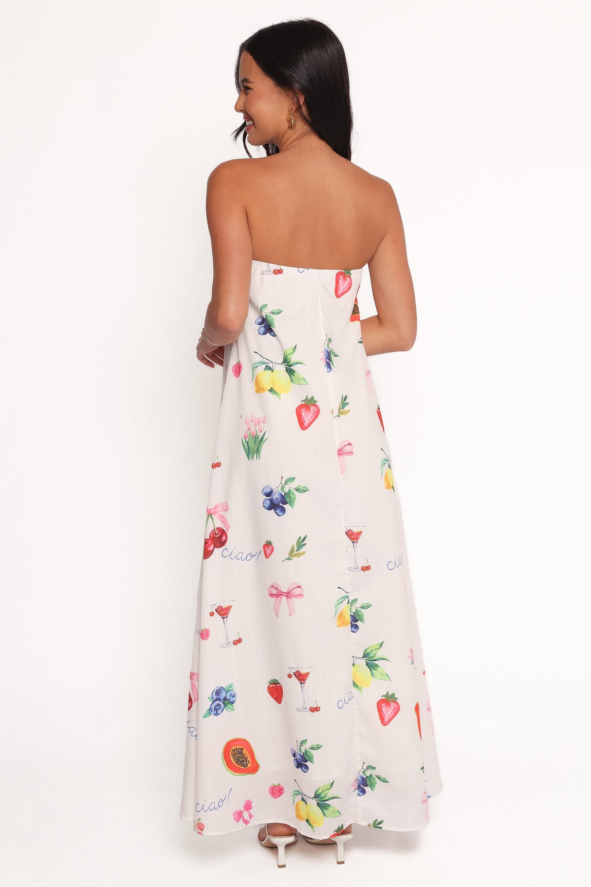 Soph Strapless Maxi Dress in Ciao Bow Print – view 4 of 6