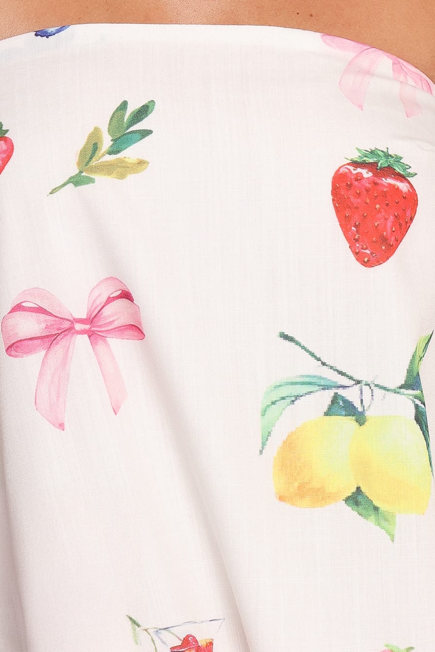 Soph Strapless Maxi Dress in Ciao Bow Print – view 6 of 6
