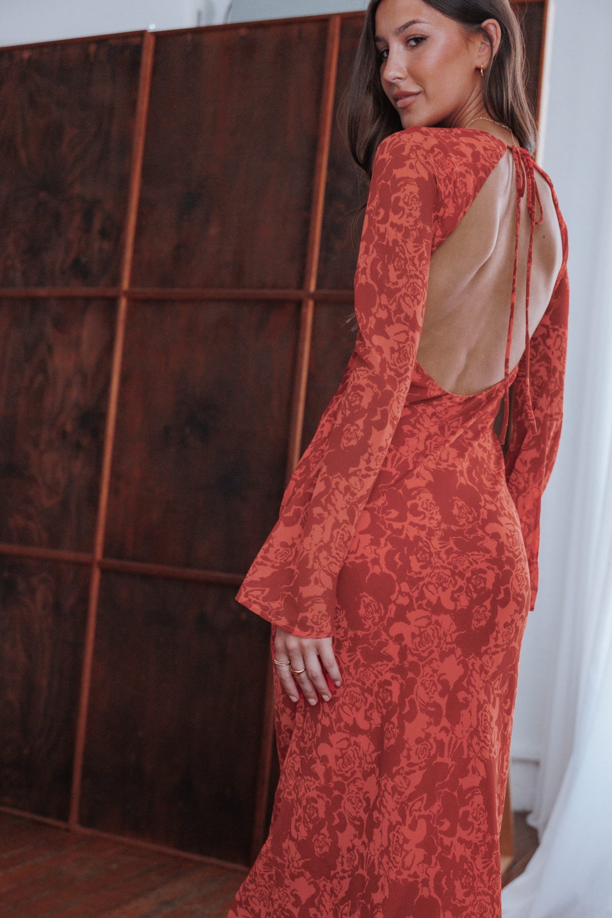 Talitha Maxi Dress in Red Roses – view 9 of 9