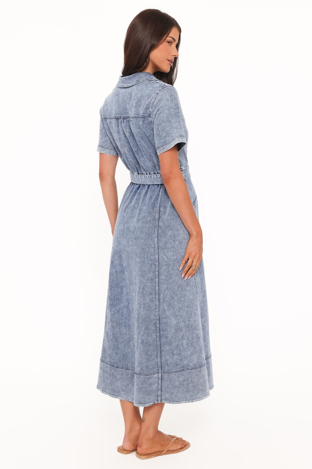 Tamara Maxi Dress in Med Denim – view 5 of 8